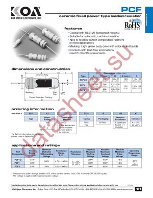 PCF2C183K datasheet  